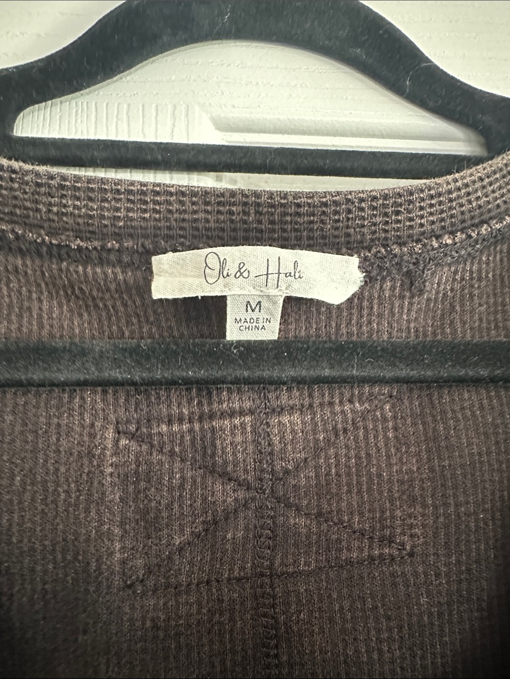 Oli & Hali  Long-Sleeve Waffle Top - Picture 3 of 6